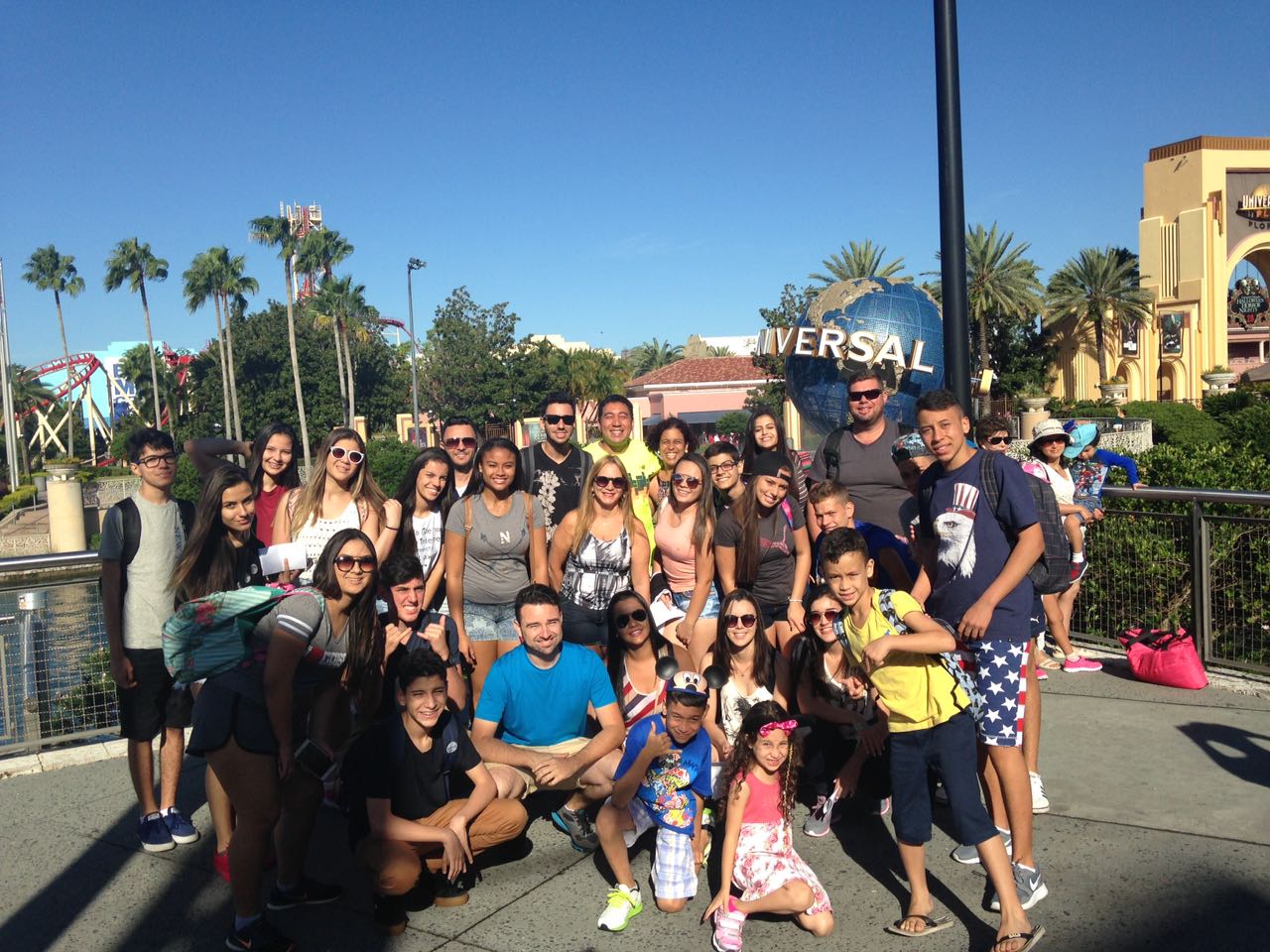 Grupo na Universal Studios, Orlando